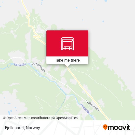 Fjellsnaret map