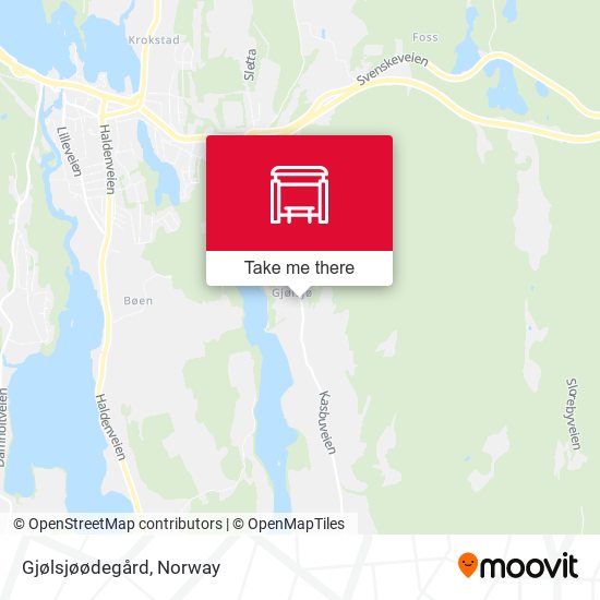 Gjølsjøødegård map