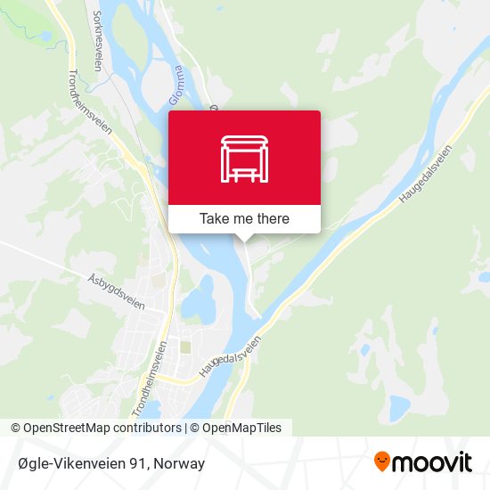 Øgle-Vikenveien 91 map