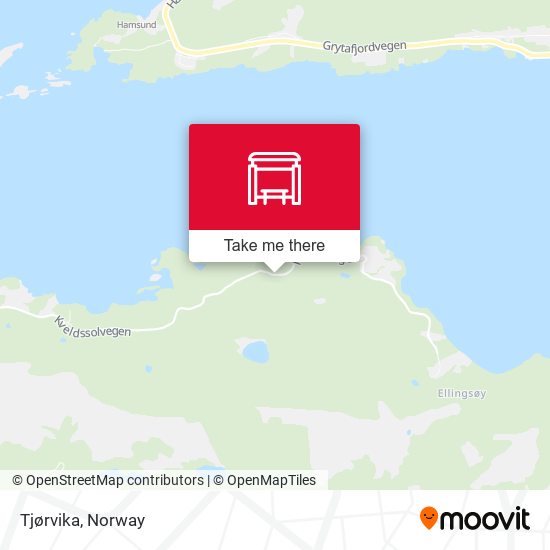 Tjørvika map