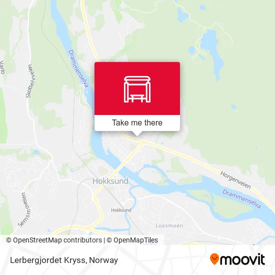 Lerbergjordet Kryss map