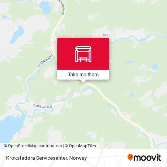 Krokstadøra Servicesenter map