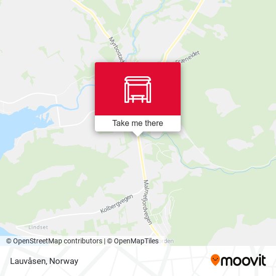 Lauvåsen map