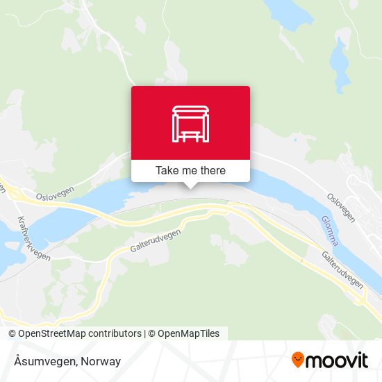 Åsumvegen map