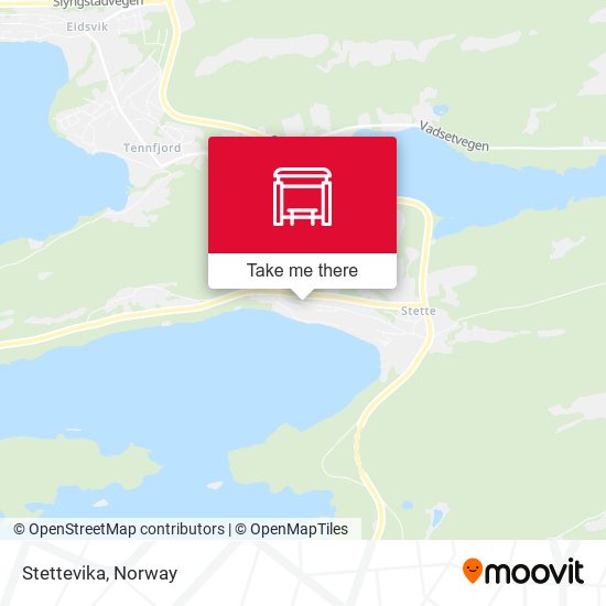 Stettevika map