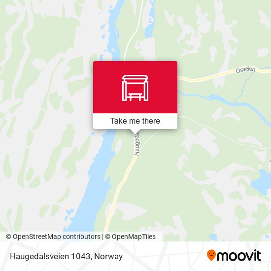 Haugedalsveien 1043 map