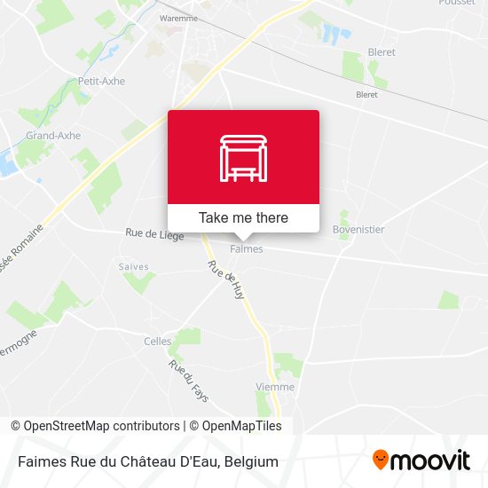 Faimes Rue du Château D'Eau map