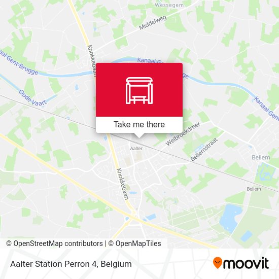 Aalter Station Perron 4 map
