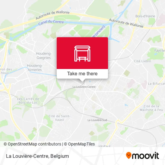 La Louvière-Centre map