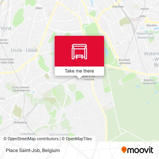 Saint-Job Square map