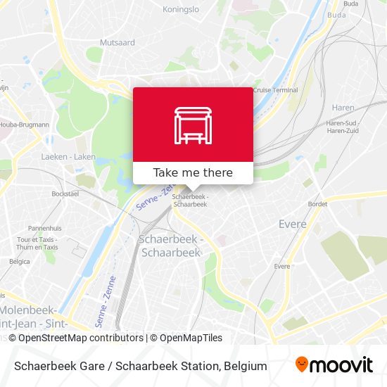 Schaerbeek Gare / Schaarbeek Station plan