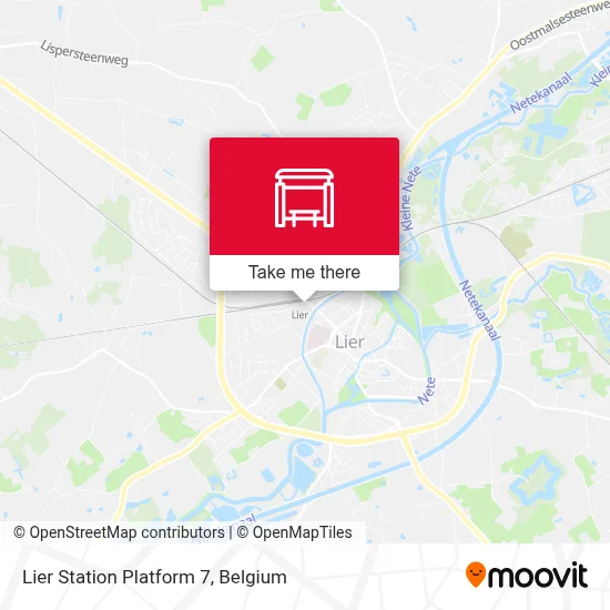 Lier Station Platform 7 map