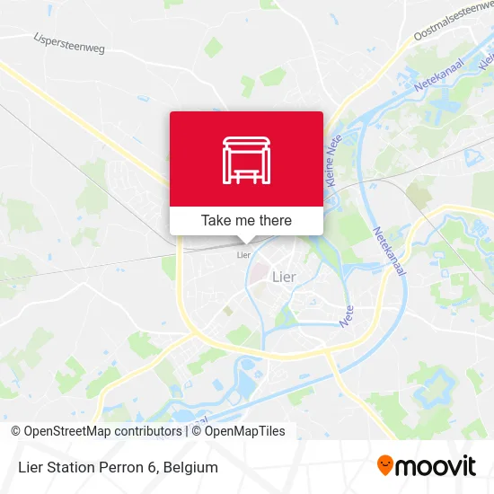 Lier Station Perron 6 map