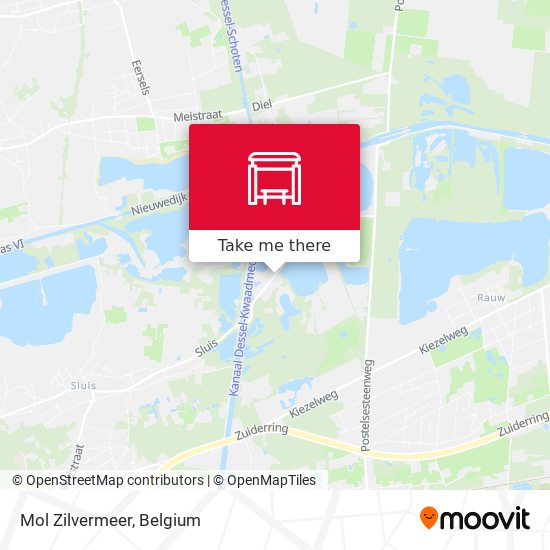 Mol Zilvermeer map