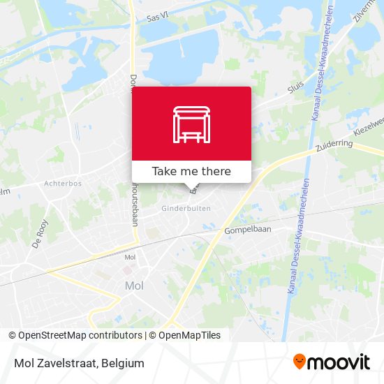 Mol Zavelstraat map