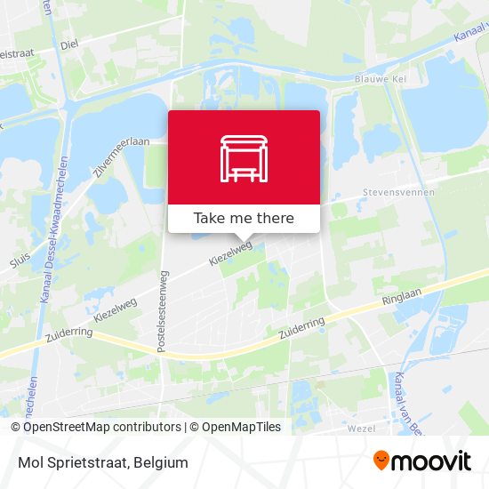 Mol Sprietstraat map