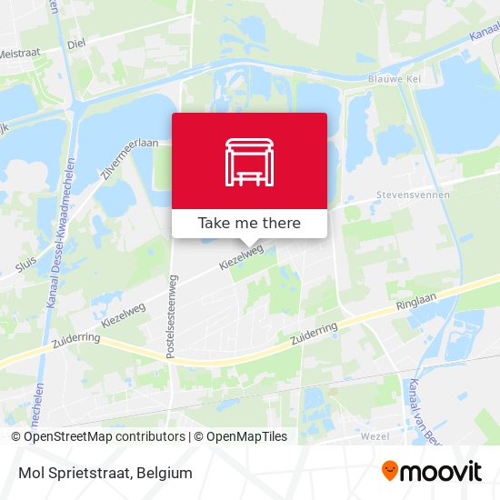 Mol Sprietstraat map