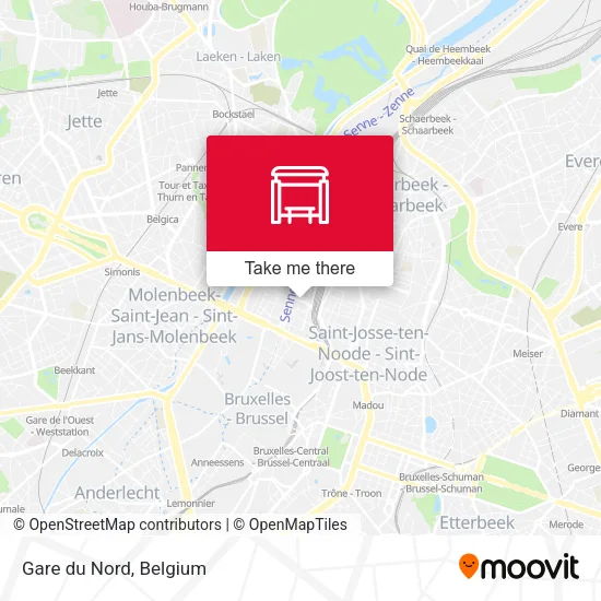 Gare du Nord map