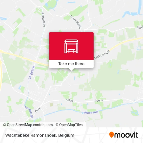 Wachtebeke Ramonshoek map