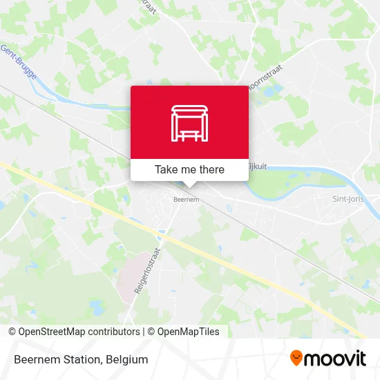 Beernem Station map