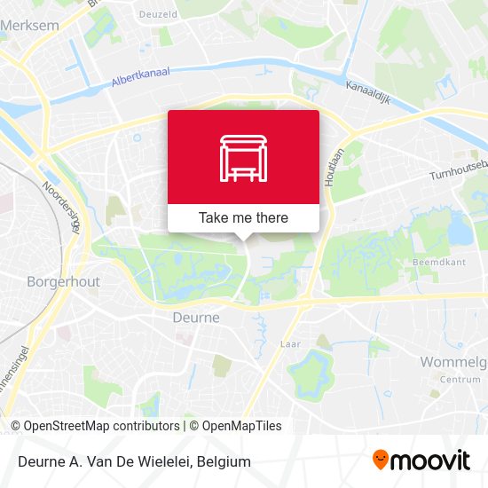 Deurne A. Van De Wielelei map