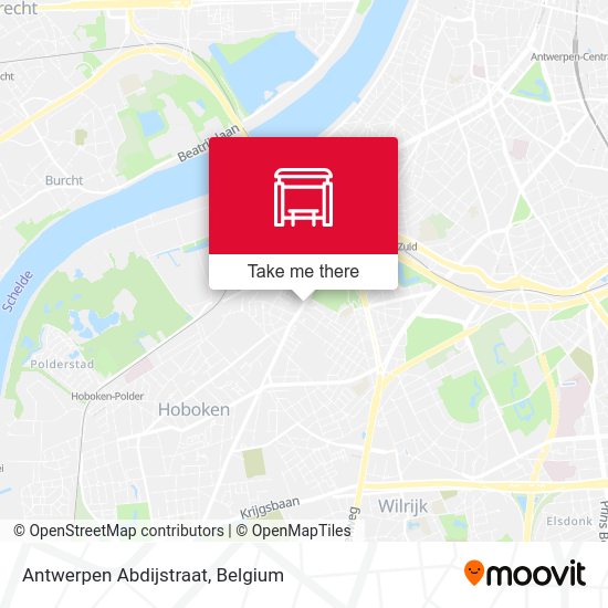 Antwerpen Abdijstraat plan