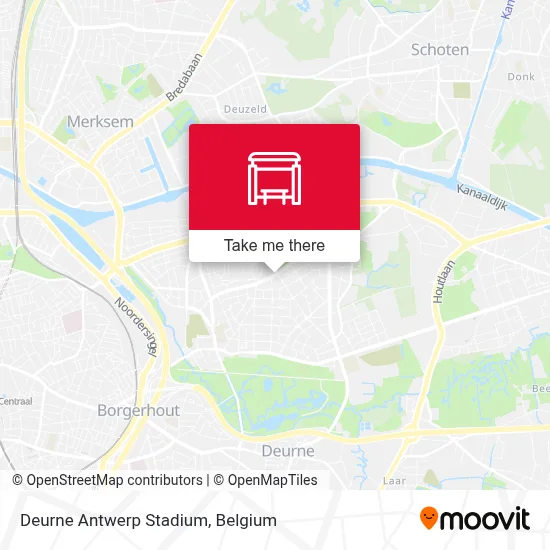 Deurne Antwerp Stadium map