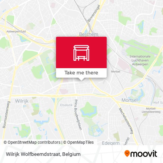 Wilrijk Wolfbeemdstraat map