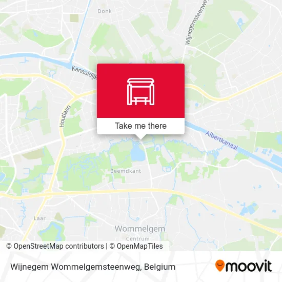 Wijnegem Wommelgemsteenweg map