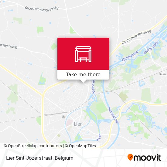 Lier Sint-Jozefstraat map