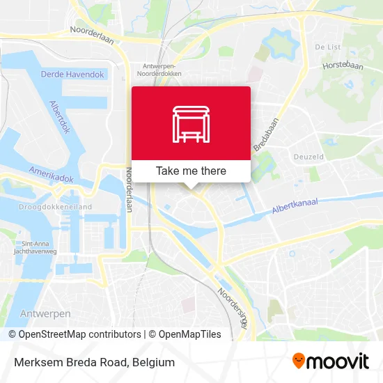 Merksem Breda Road map