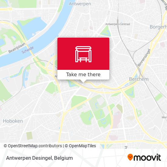 Antwerpen Desingel map