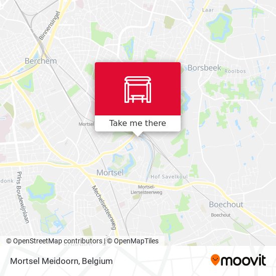 Mortsel Meidoorn map