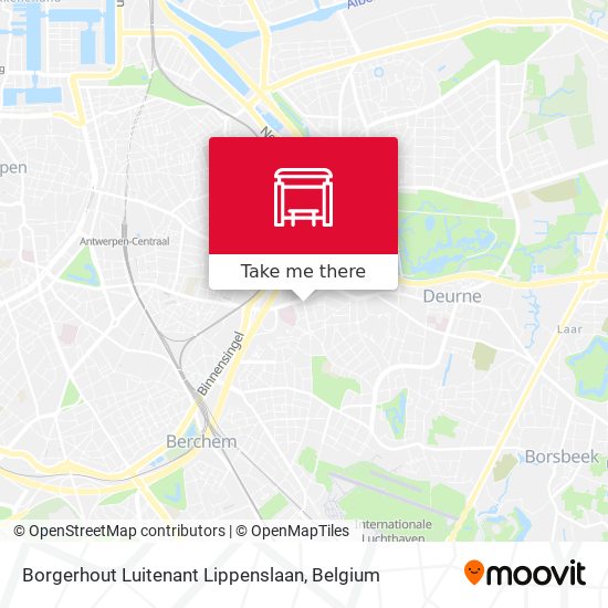 Borgerhout Luitenant Lippenslaan map