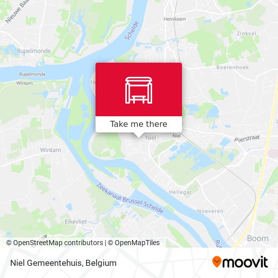 Niel Gemeentehuis map