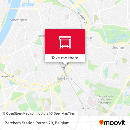 Berchem Station Perron 23 plan