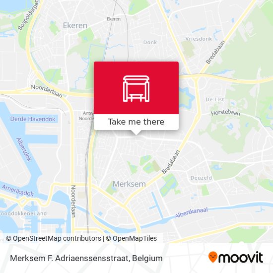 Merksem F. Adriaenssensstraat plan