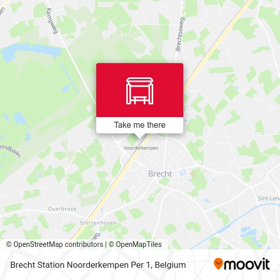 Brecht Station Noorderkempen Per 1 map