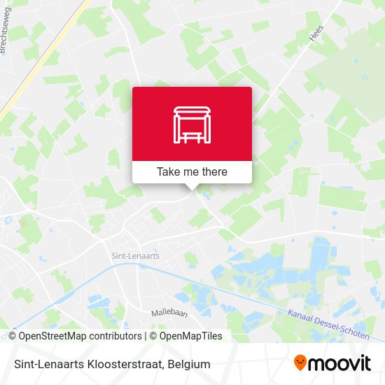 Sint-Lenaarts Kloosterstraat map