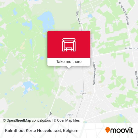 Kalmthout Korte Heuvelstraat map