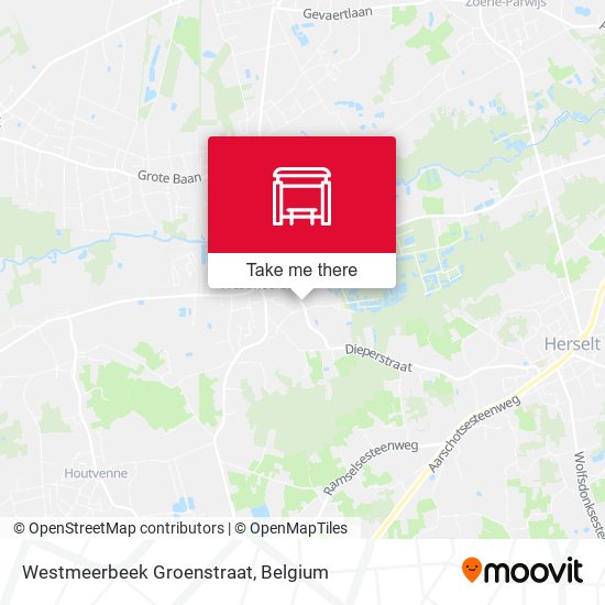 Westmeerbeek Groenstraat map