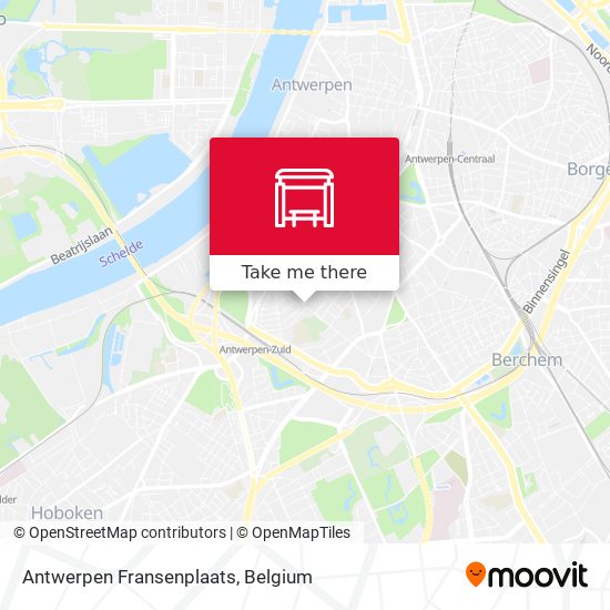 Antwerpen Fransenplaats map