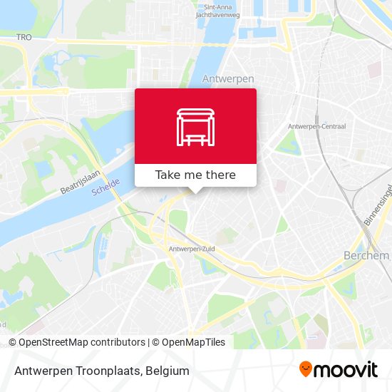 Antwerpen Troonplaats plan