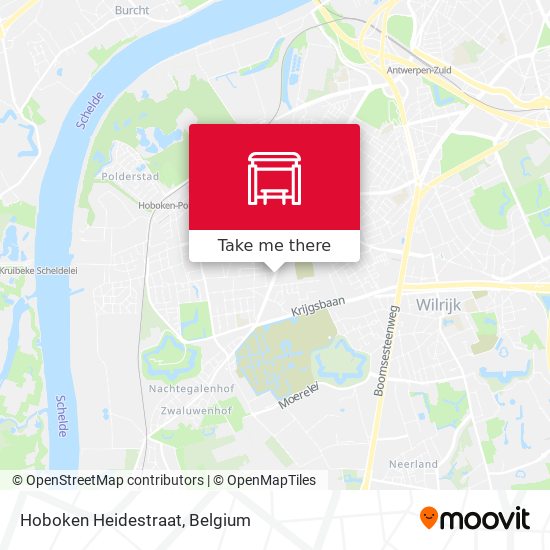 Hoboken Heidestraat map