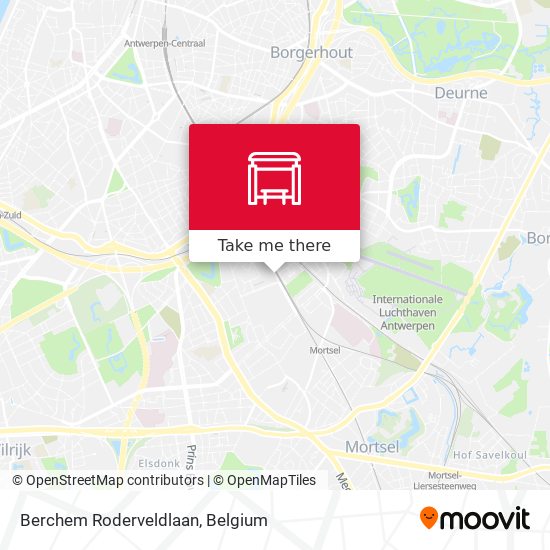 Berchem Roderveldlaan map