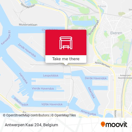 Antwerpen Kaai 204 map