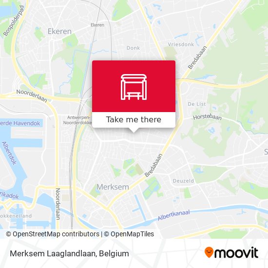 Merksem Laaglandlaan plan