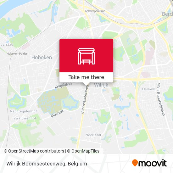 Wilrijk Boomsesteenweg map