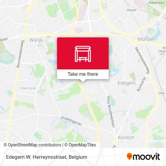 Edegem W. Herreynsstraat map