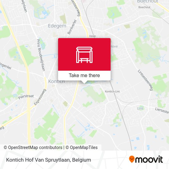 Kontich Hof Van Spruytlaan map